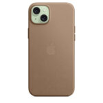 Калъф от Apple за iPhone 15 Plus FineWoven Case с MagSafe - Taupe - Image 2