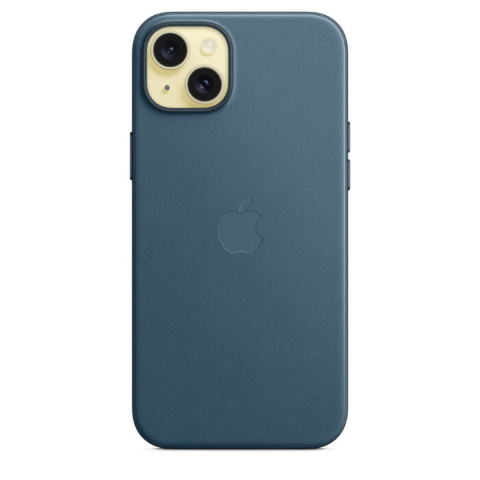 Калъф от Apple за iPhone 15 Plus FineWoven Case с MagSafe - Pacific Blue - Image 4