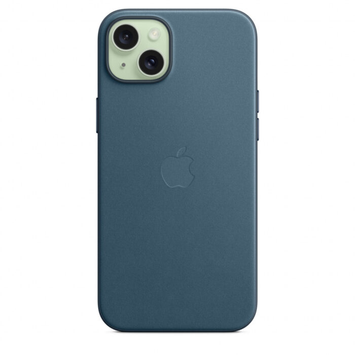 Калъф от Apple за iPhone 15 Plus FineWoven Case с MagSafe - Pacific Blue - Image 5