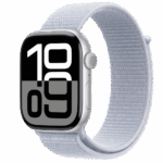 Apple Watch S10 GPS 46mm Silver Alu Case with Blue Cloud Sport Loop
