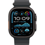 Apple Watch Ultra2 v2 Cellular 49mm Black Titanium Case with Black Ocean Band - Image 3