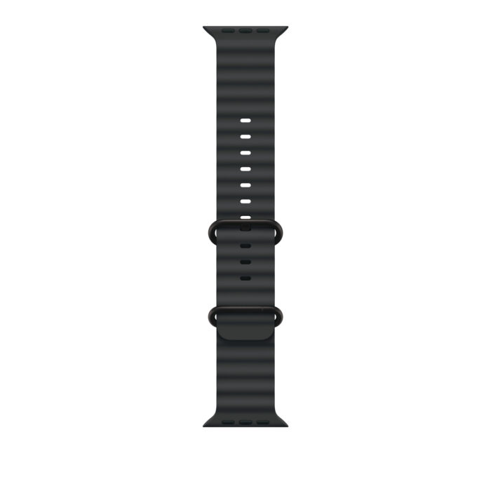 Apple Watch Ultra2 v2 Cellular 49mm Black Titanium Case with Black Ocean Band - Image 2
