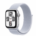 Apple Watch SE2 v3 GPS 40mm Silver Alu Case with Blue Cloud Sport Loop
