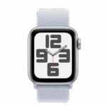Apple Watch SE2 v3 GPS 40mm Silver Alu Case with Blue Cloud Sport Loop - Image 3