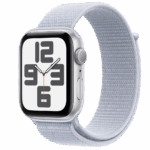 Apple Watch SE2 v3 GPS 44mm Silver Alu Case with Blue Cloud Sport Loop