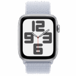 Apple Watch SE2 v3 GPS 44mm Silver Alu Case with Blue Cloud Sport Loop - Image 2