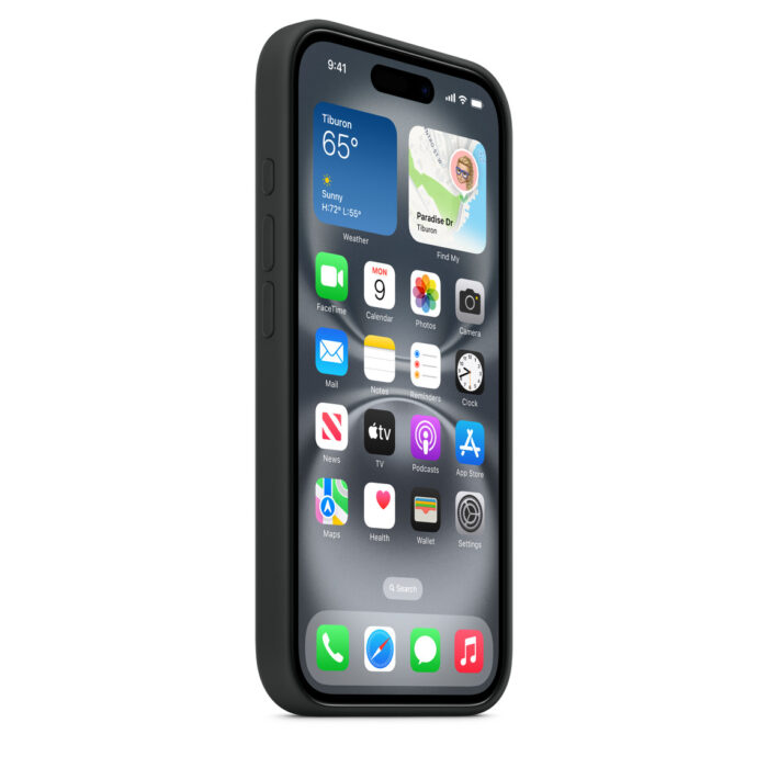 Калъф от Apple за iPhone 16 Silicone Case with MagSafe - Black - Image 3