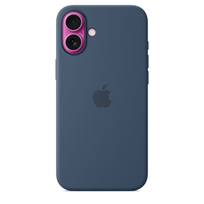 Калъф от Apple за iPhone 16 Plus Silicone Case with MagSafe - Denim - Image 5