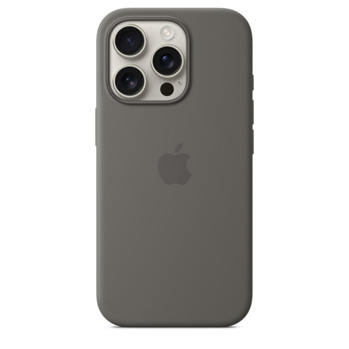 Калъф от Apple за iPhone 16 Pro Silicone Case with MagSafe - Stone Gray - Image 2