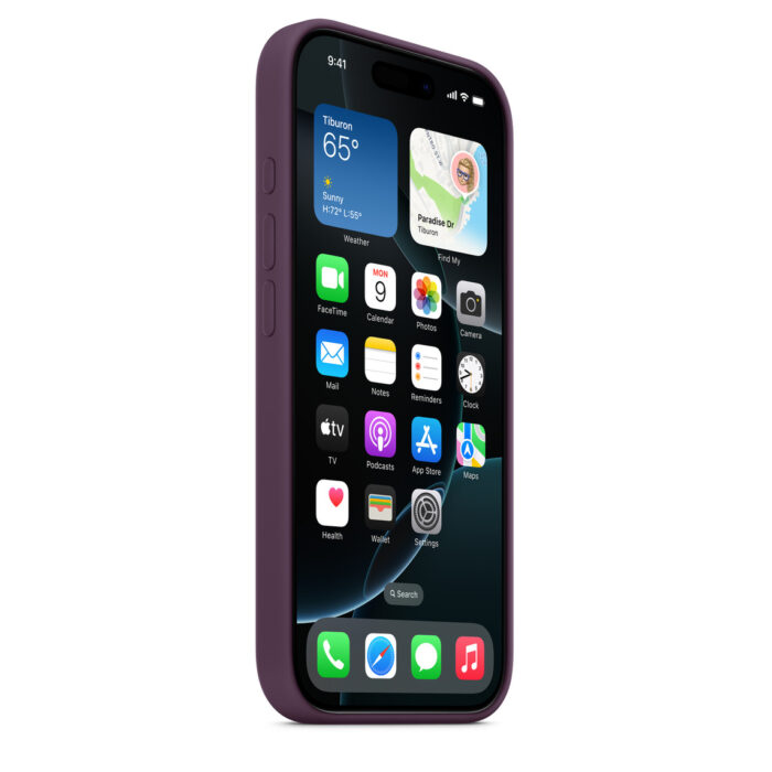 Калъф от Apple за iPhone 16 Pro Silicone Case with MagSafe - Plum - Image 2