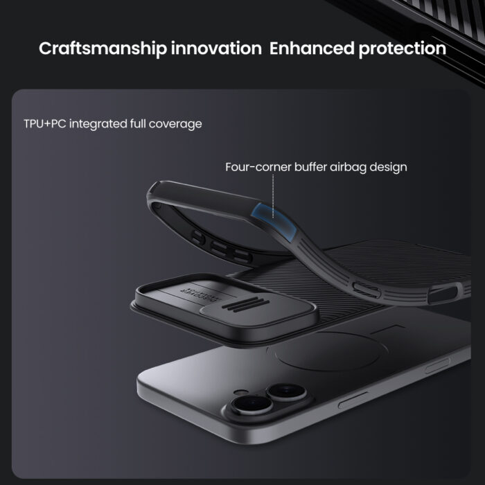Калъф от Nillkin CamShield PRO Hard Case за Apple iPhone 16 Dark Green - Image 5