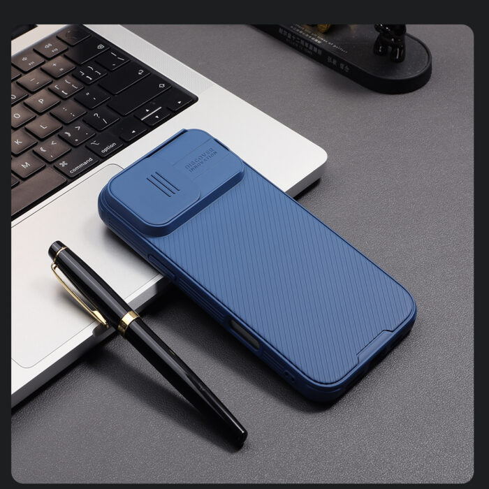 Калъф от Nillkin CamShield PRO Hard Case за Apple iPhone 16 Pro Max Blue - Image 8