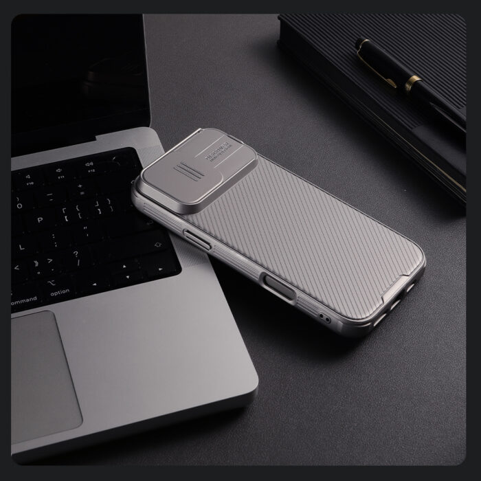 Калъф от Nillkin CamShield PRO Hard Case за Apple iPhone 16 Pro Max Titanium Gray - Image 8