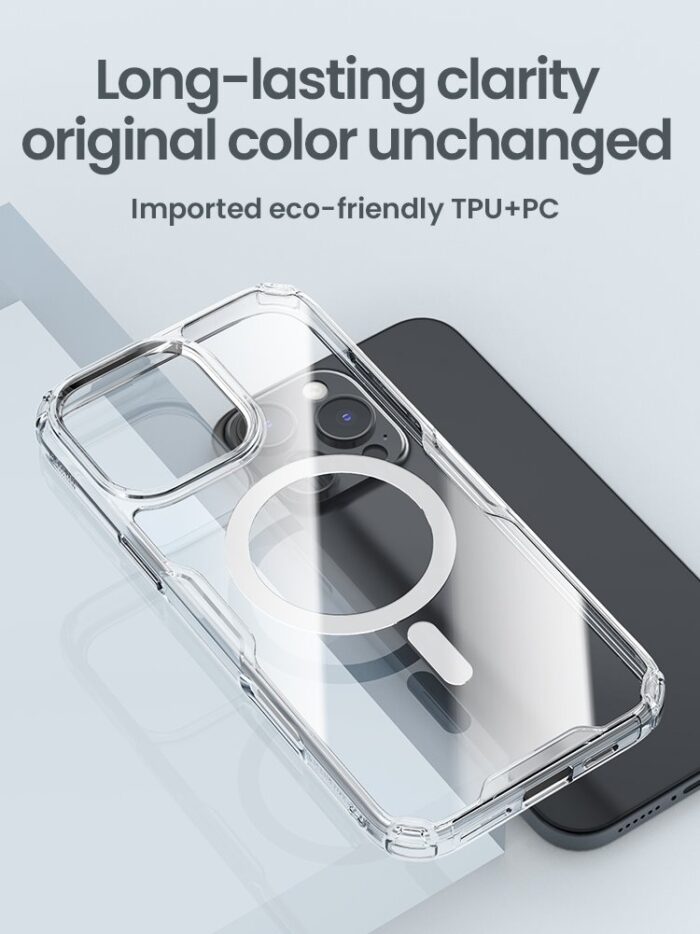 Калъф от Nillkin Nature TPU PRO Magnetic Cover за Apple iPhone 16 Pro Max Transparent - Image 8