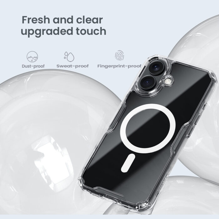 Калъф от Nillkin Nature TPU PRO Magnetic Cover за Apple iPhone 16 Transparent - Image 5