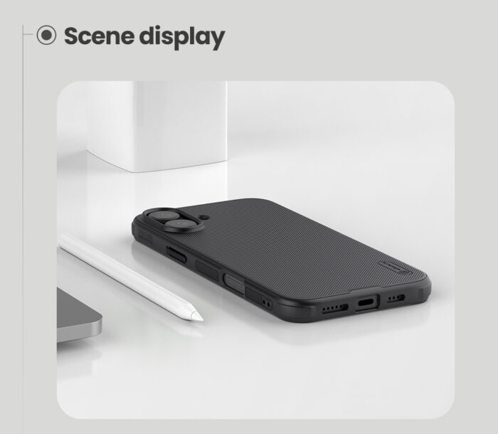 Калъф от Nillkin Super Frosted PRO Magnetic Back Cover за Apple iPhone 16 Black - Image 8
