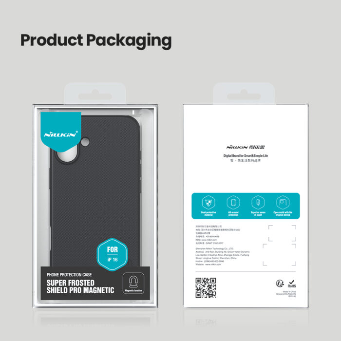 Калъф от Nillkin Super Frosted PRO Magnetic Back Cover за Apple iPhone 16 Black - Image 9