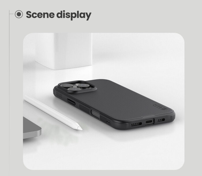 Калъф от Nillkin Super Frosted PRO Magnetic Back Cover за Apple iPhone 16 Pro Black - Image 8