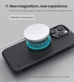 Калъф от Nillkin Super Frosted PRO Magnetic Back Cover for Apple iPhone 16 Pro Max Blue - Image 4
