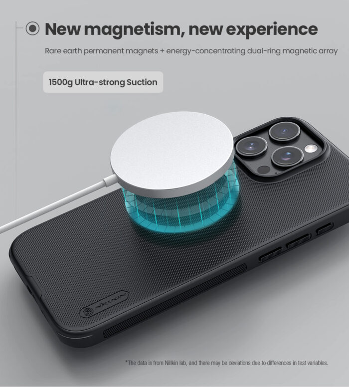 Калъф от Nillkin Super Frosted PRO Magnetic Back Cover for Apple iPhone 16 Pro Max Blue - Image 4