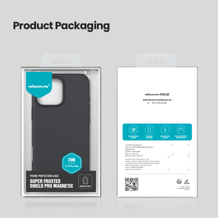Калъф от Nillkin Super Frosted PRO Magnetic Back Cover for Apple iPhone 16 Pro Max Blue - Image 9