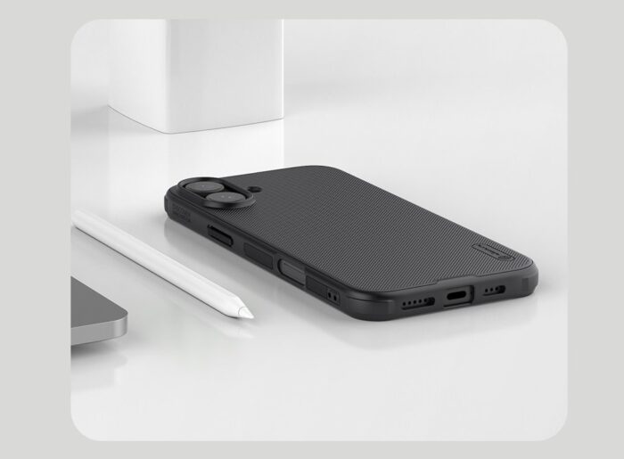 Калъф от Nillkin Super Frosted PRO Back Cover за Apple iPhone 16 Black - Image 6