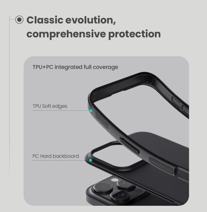 Калъф от Nillkin Super Frosted PRO Back Cover за Apple iPhone 16 Pro Blue - Image 4