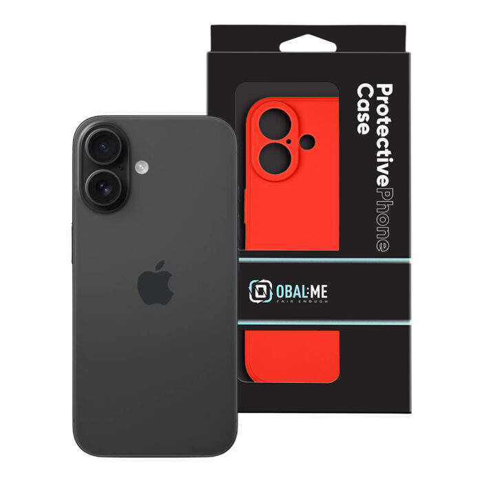 Калъф от OBALME Matte TPU Cover for Apple iPhone 16 Red - Image 3