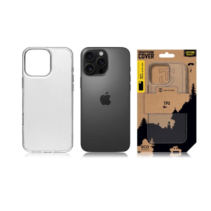 Калъф от Tactical TPU Cover за Apple iPhone 16 Pro Max Transparent - Image 3