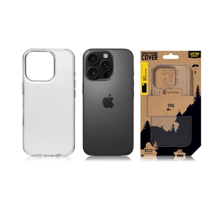 Калъф от Tactical TPU Cover за Apple iPhone 16 Pro Transparent - Image 3