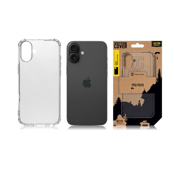 Калъф от Tactical TPU Plyo Cover за Apple iPhone 16 Plus Transparent - Image 3