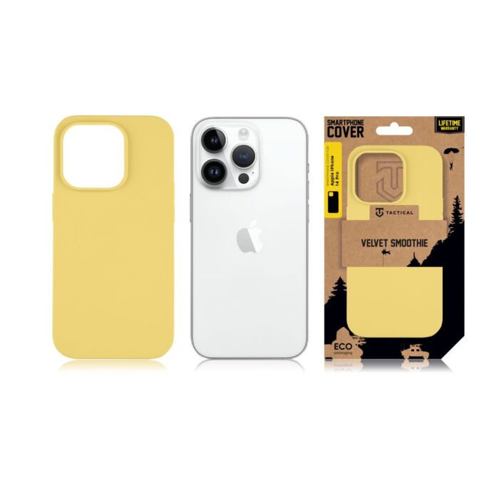 Калъф от Tactical Velvet Smoothie Cover за Apple iPhone 14 Pro Banana - Image 3