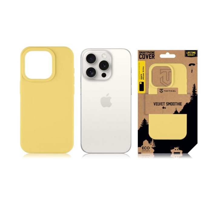 Калъф от Tactical Velvet Smoothie Cover за Apple iPhone 15 Pro Banana - Image 3