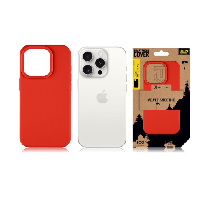 Калъф от Tactical Velvet Smoothie Cover за Apple iPhone 15 Pro Chilli - Image 3