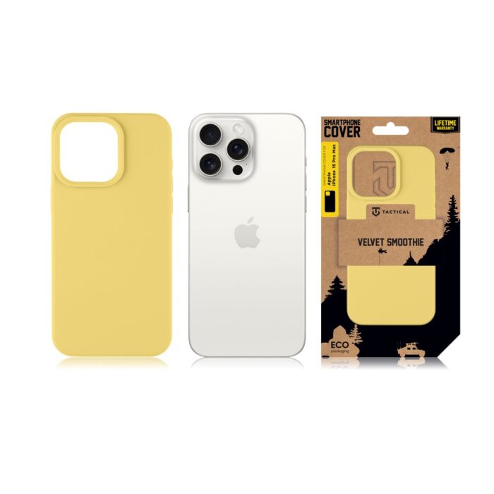 Калъф от Tactical Velvet Smoothie Cover за Apple iPhone 15 Pro Max Banana - Image 3