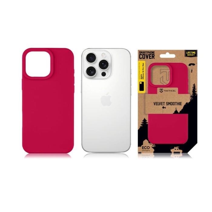Калъф от Tactical Velvet Smoothie Cover за Apple iPhone 16 Pro Max Sangria - Image 4