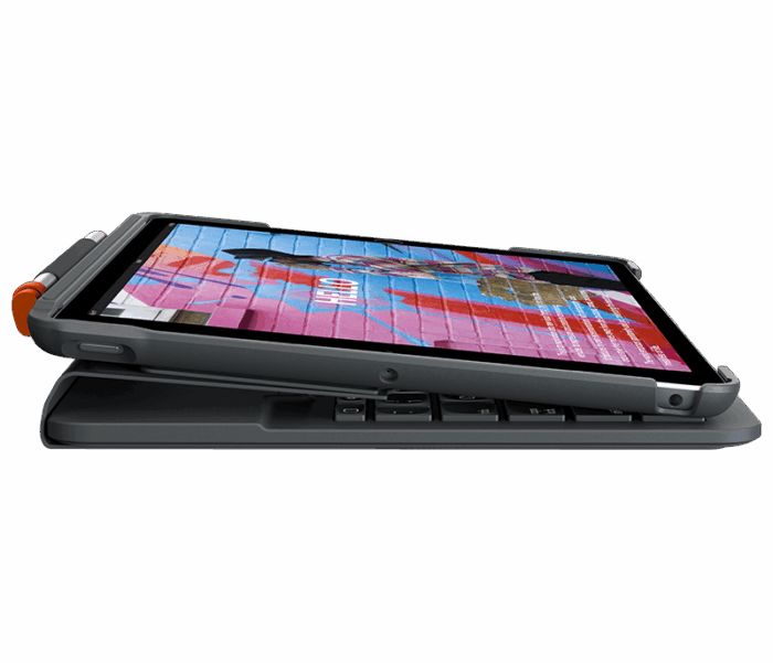 Калъф Logitech Slim Folio за iPad 10.2 inch (7th gen) - Black (UK) - Image 4