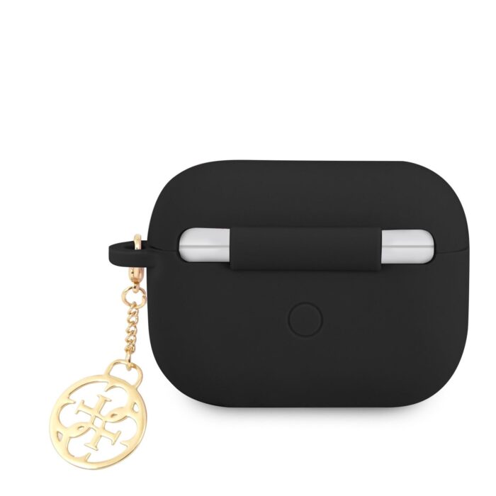 Калъф от Guess 4G Charms Silicone Case for Airpods Pro Black - Image 2