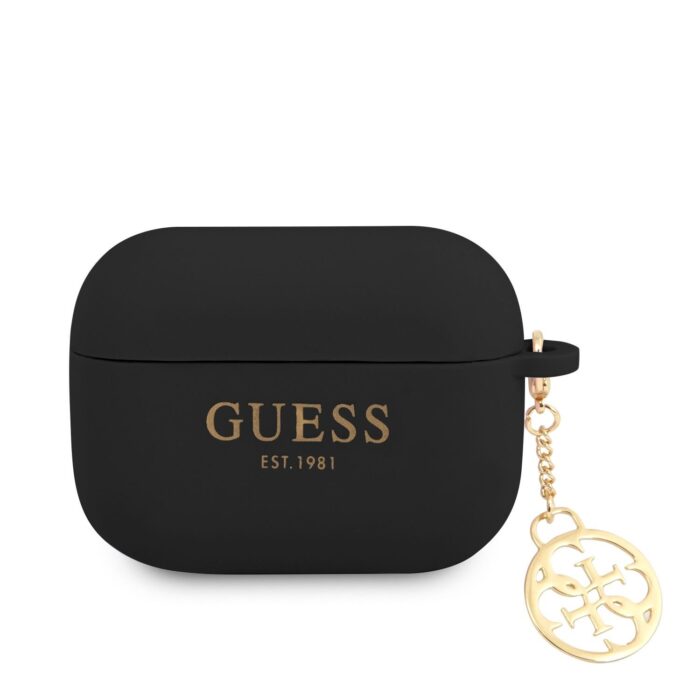 Калъф от Guess 4G Charms Silicone Case for Airpods Pro Black - Image 1