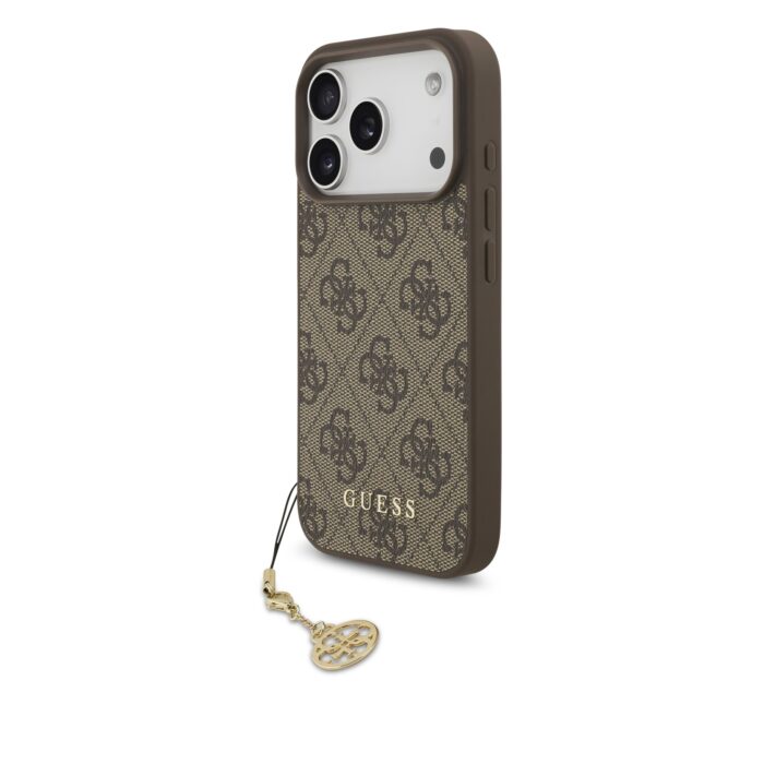 Калъф от 
Guess 4G Charm Case за iPhone 17 Pro Tone on Tone Brown - Image 1