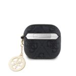 Калъф от Guess 4G Strass Charm case за AirPods 4 black - Image 2