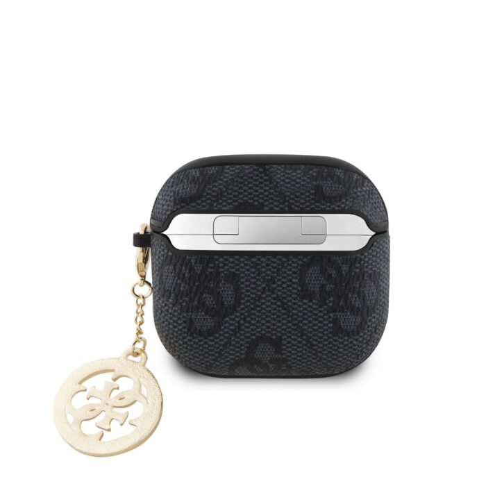 Калъф от Guess 4G Strass Charm case за AirPods 4 black - Image 2