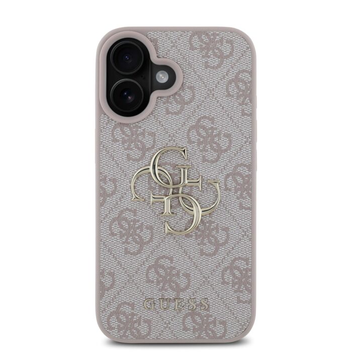Калъф от Guess PU 4G Metal Logo Case за iPhone 16 Pink - Image 2