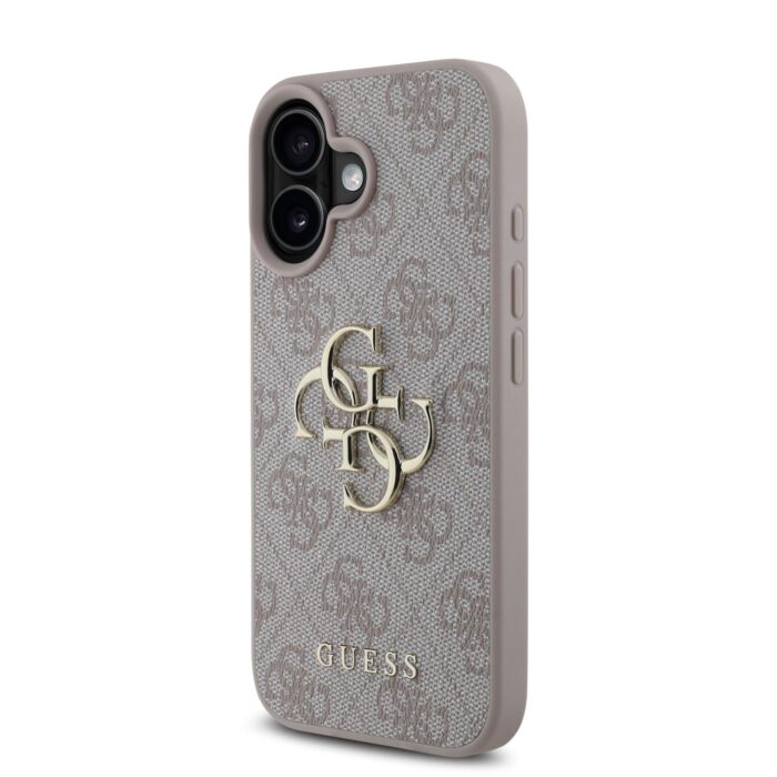 Калъф от Guess PU 4G Metal Logo Case за iPhone 16 Pink - Image 3