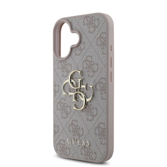 Калъф от Guess PU 4G Metal Logo Case за iPhone 16 Pink - Image 4
