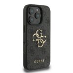 Калъф от Guess PU 4G Metal Logo Case за iPhone 16 Pro Grey - Image 4