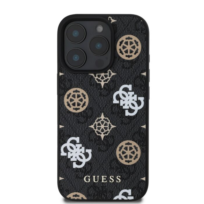 Калъф от Guess PU 4G Peony MagSafe Case за iPhone 16 Pro Max Black - Image 2