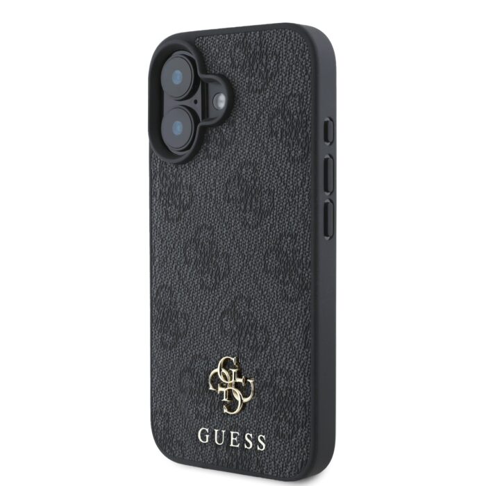 Калъф от Guess PU 4G Small Metal Logo MagSafe Case за iPhone 16 Grey - Image 2