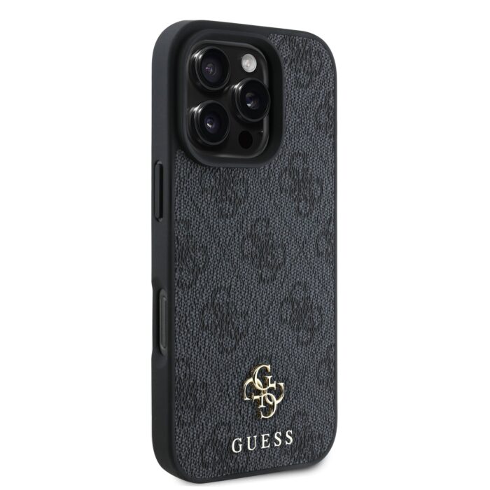 Калъф от Guess PU 4G Small Metal Logo MagSafe Case за iPhone 16 Pro Grey - Image 4