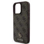 Калъф от Guess PU 4G Small Metal Logo MagSafe Case за iPhone 16 Pro Max Brown - Image 4